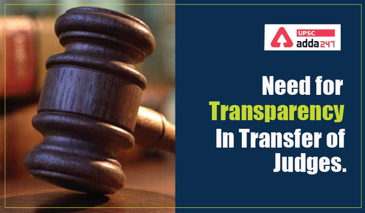 Need for Transparency in Transfer of Judges_30.1