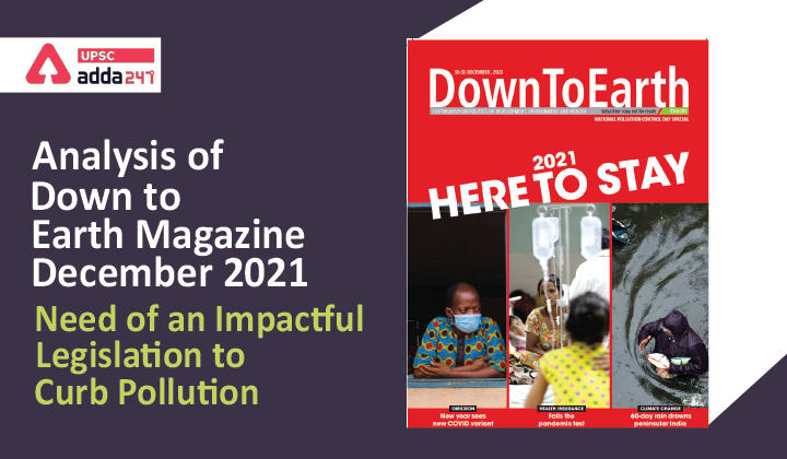Analysis of Down To Earth Magazine: ''Need of an Impactful Legislation to Curb Pollution''_30.1