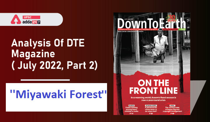 Analysis Of Down To Earth Magazine: ''Miyawaki Forest''