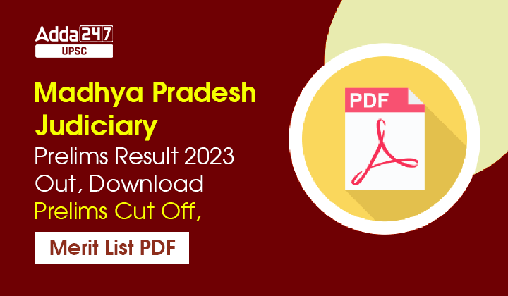 Madhya Pradesh Judiciary Prelims Result