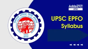 upsc epfo syllabus