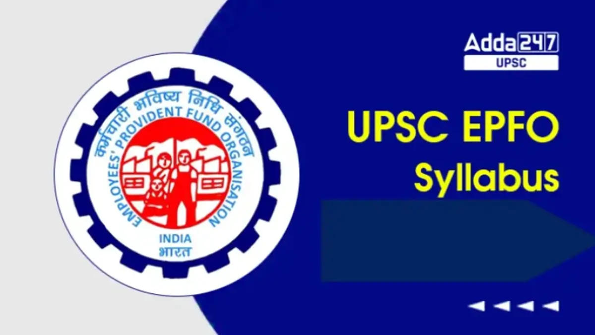 upsc epfo syllabus