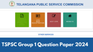 TSPSC Group 1 Question Paper 2024