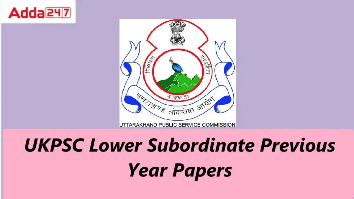 UKPSC Lower PCS previous year