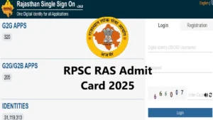 RPSC RAS Admit Card 2025