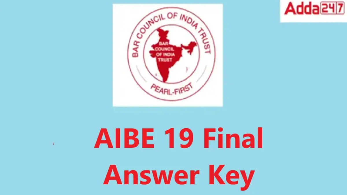 AIBE 19 Final Answer key