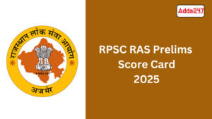 RPSC RAS Prelims Score Card 2025