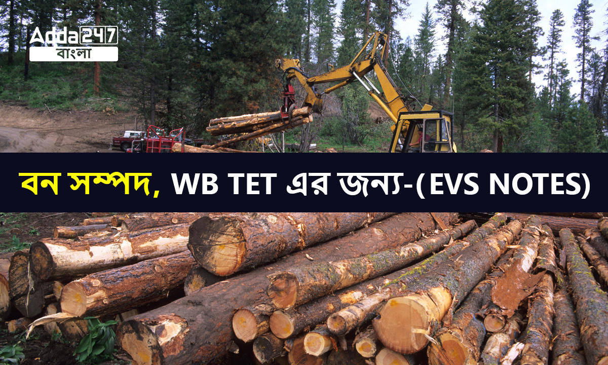 বন সম্পদ, WB TET এর জন্য-(EVS Notes)