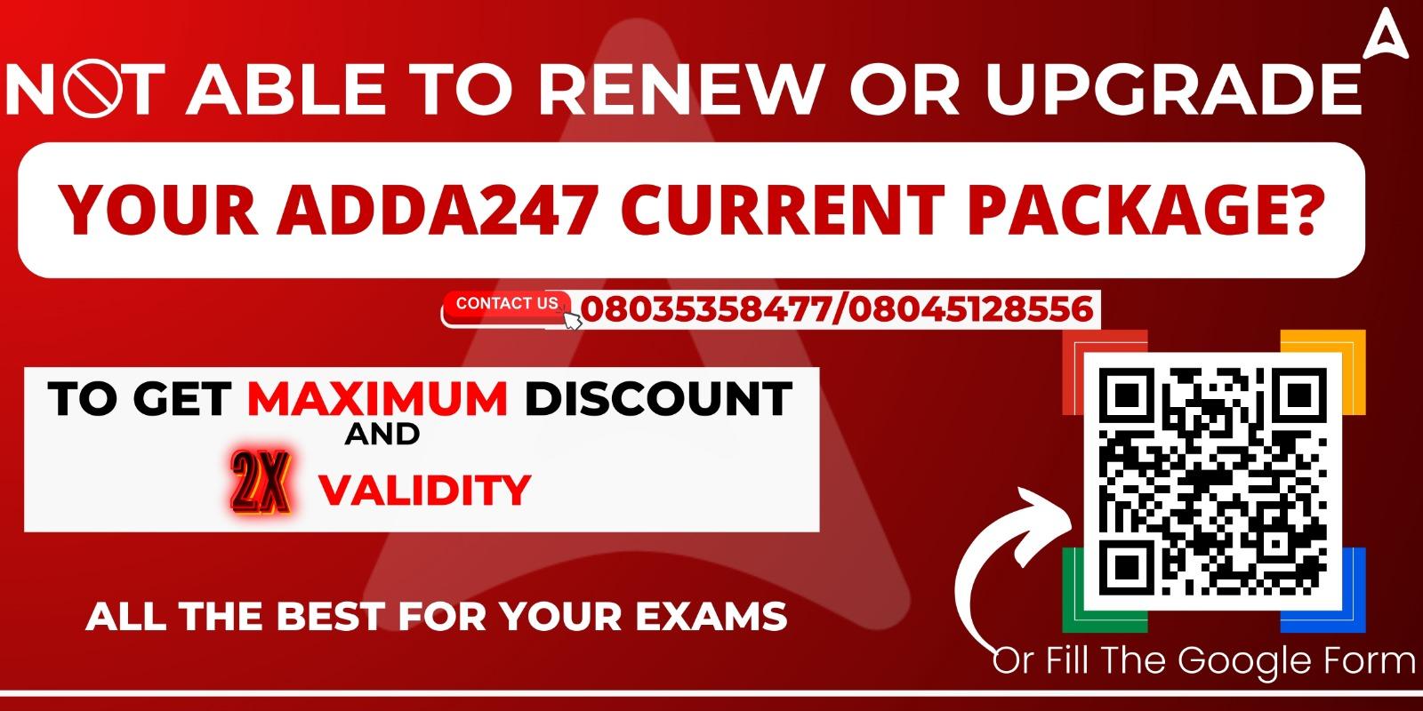 Renew or Upgrade Adda247 Package