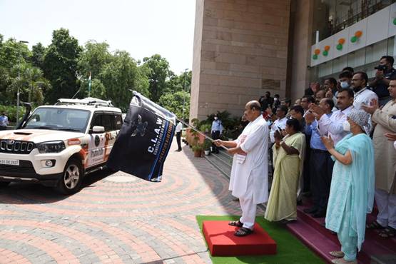 Union Minister Dr. Virendra Kumar flags off ‘Operation Blue Freedom’