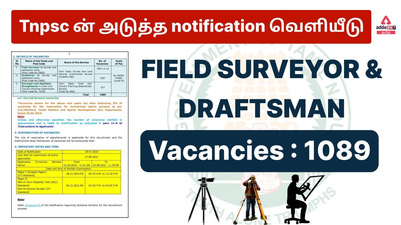 TNPSC Field Surveyor & Draftsman Notification