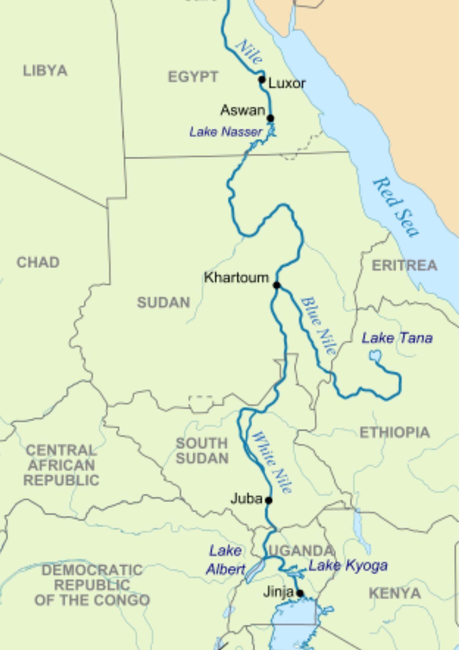 Nile River Map