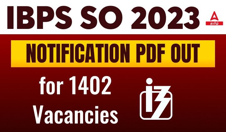 IBPS SO Notification