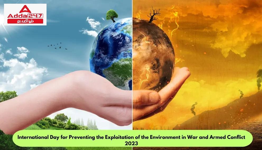 International Day for Preventing the Exploitation of the Environment in War and Armed Conflict