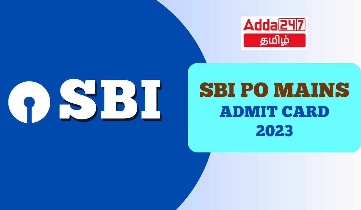 SBI PO Mains Admit Card 2023