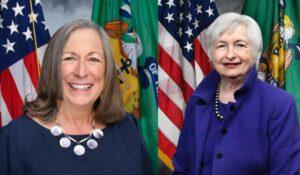 Janet Yellen and Lynn Malerba