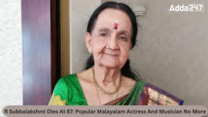 R Subbalakshmi Dies At 87: Popular Malayalam Actress And Musician No More 