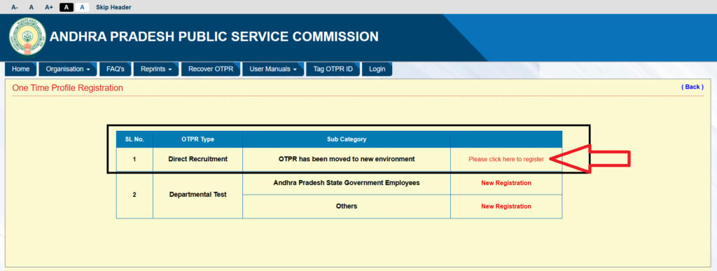 APPSC OTPR Complete Registration Process & Steps to Retrieve Password_5.1