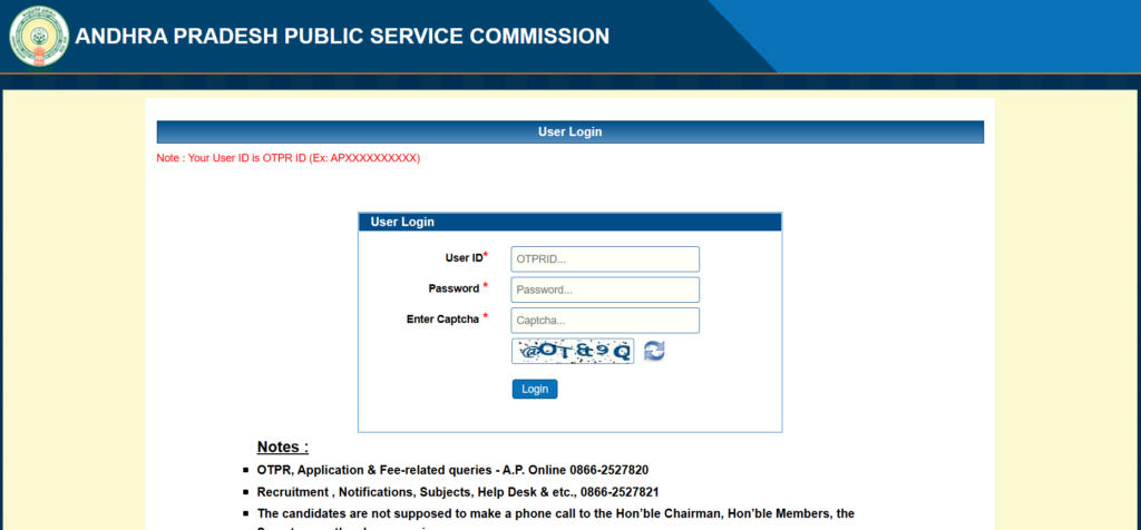 APPSC OTPR Complete Registration Process & Steps to Retrieve Password_9.1