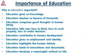 Why is Education Important?