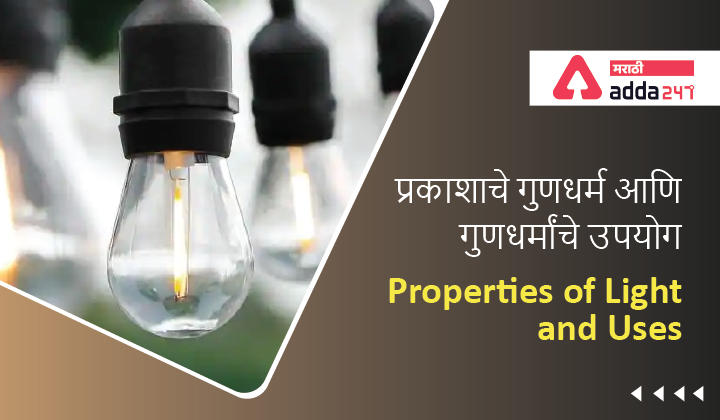 Properties of Light | प्रकाशाचे गुणधर्म