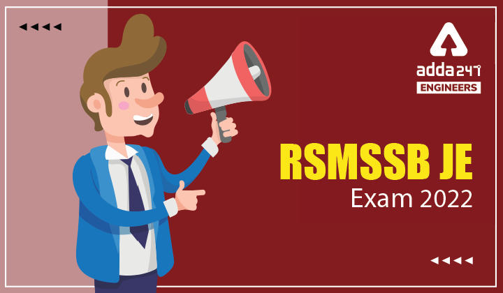 RSMSSB JE Exam 2022