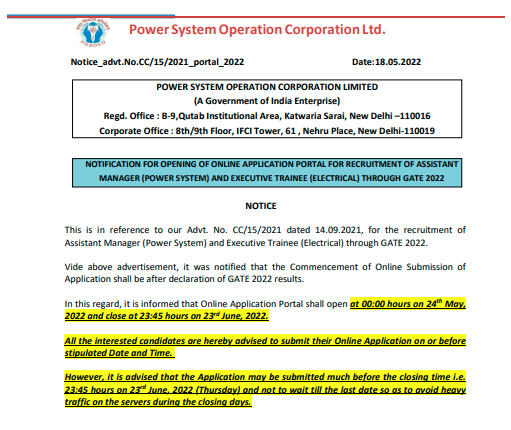 Govt. Job Notifcation