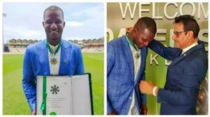 Former West Indies skipper Darren Sammy conferred with the Sitara-e-Pakistan award