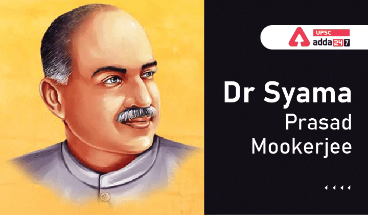 Dr Syama Prasad Mookerjee UPSC