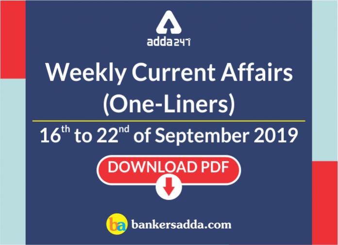 Weekly Current Affair 16-22 Sept