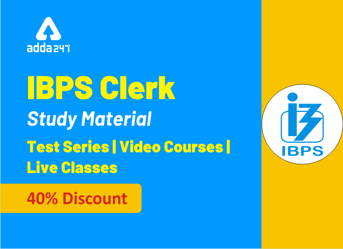 40% Off on all IBPS Clerk Products