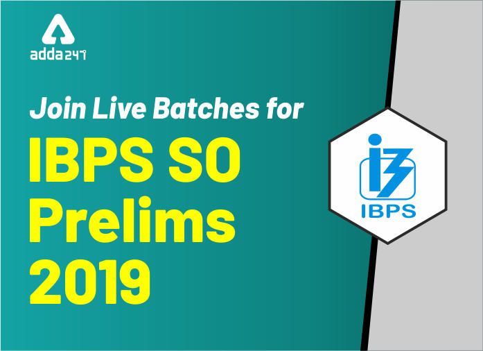IBPS SO प्रीलिम्स 2019 के लिए लाइव बैच, JOIN NOW | Latest Hindi Banking jobs_2.1