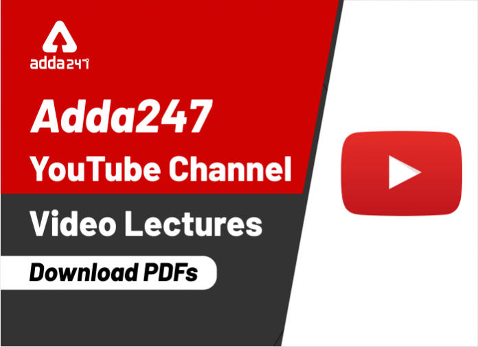 Adda247 YouTube Channel Video Lectures Download PDFs ADDA247 Youtube Videos