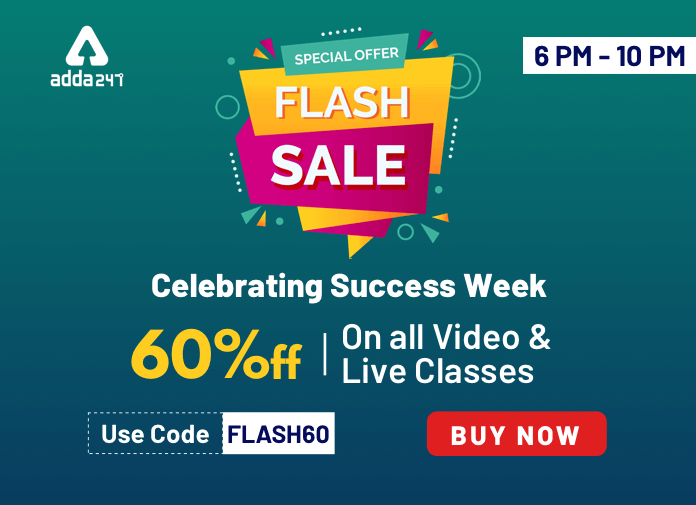 Flash Sale @ 6PM से शुरू | सभी वीडियो कोर्स और लाइव क्लास पर 60% की छूट | Latest Hindi Banking jobs_2.1