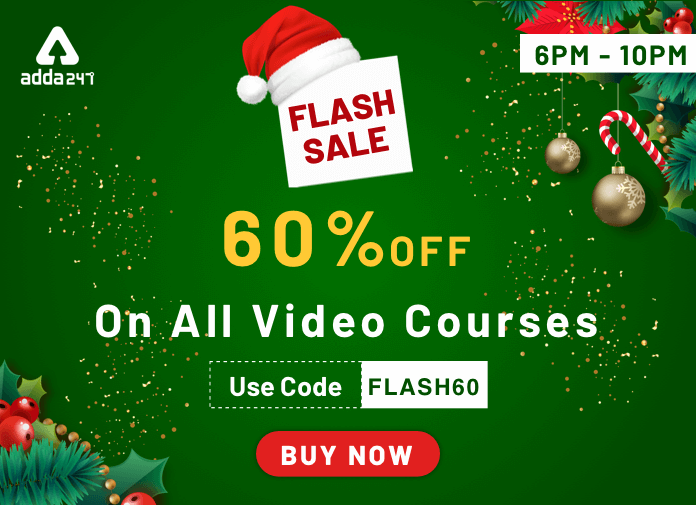 Flash Sale : सभी Video Courses पर 60% की छूट | LIVE NOW | Latest Hindi Banking jobs_2.1