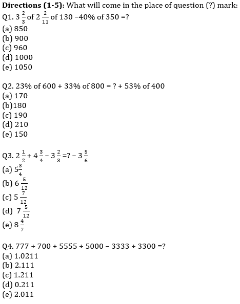 SBI Clerk Prelims Quant Daily Mock: 9th February 2020_4.1