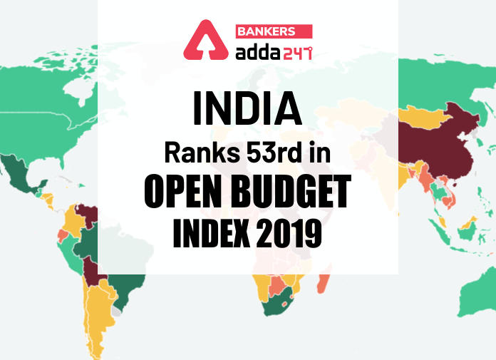India ranks 53rd in Open Budget Index 2019