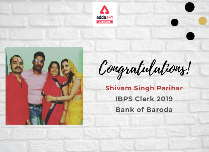 IBPS Clerk 2019, Bank of Baroda में Selected, शिवम सिंह परिहार की Success Story | Latest Hindi Banking jobs_2.1
