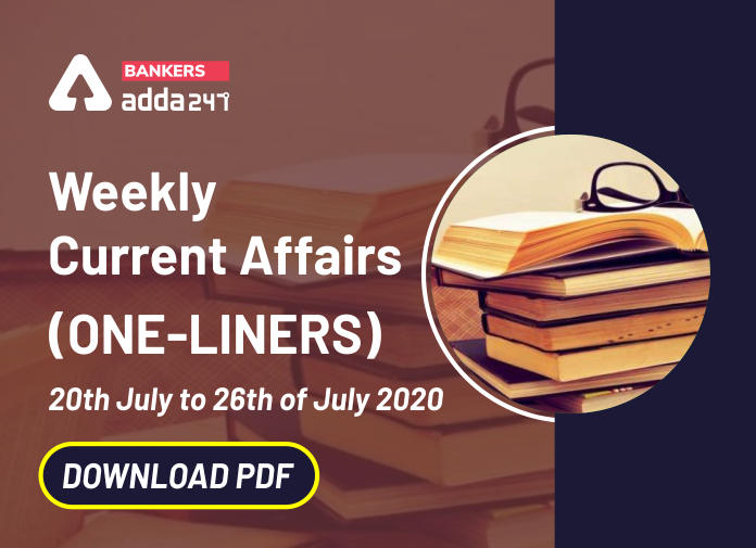 Weekly One Liners 20th July to 26th of July 2020 - Blog