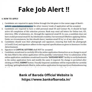 Fake Job Alert! फर्जी बैंक ऑफ बड़ौदा PO नोटिफिकेशन से सावधान रहें | Latest Hindi Banking jobs_3.1
