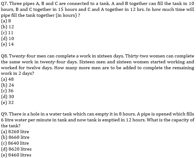 IBPS PO Prelims Quantitative Aptitude Mini Mock 9- Time & Work and Pipes & Cistern |_6.1