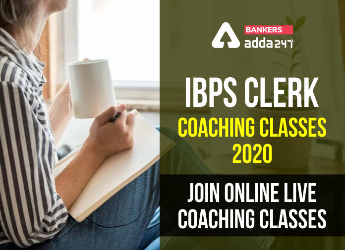 IBPS Clerk Coaching Classes 2020 - Join Online Live Coaching Classes - Blog