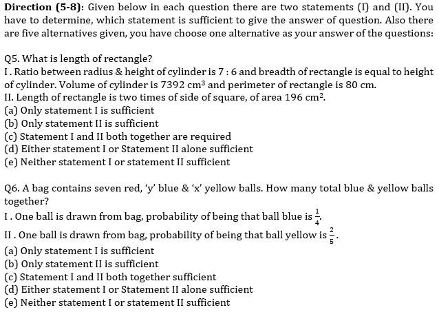 IBPS PO Prelims Quantitative Aptitude Mini Mock 18- Data Sufficiency |_4.1