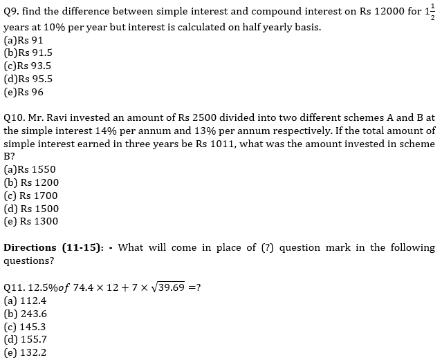 IBPS PO Prelims Quantitative Aptitude Mini Mock 20- Practice Set |_5.1