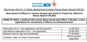 Bank of India Notification 2020 : आज ऑनलाइन आवेदन की अंतिम दिन, complete details | Latest Hindi Banking jobs_3.1