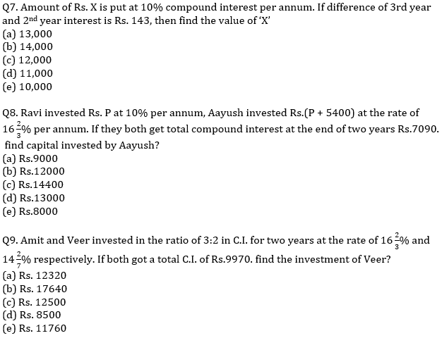 IBPS PO Prelims Quantitative Aptitude Mini Mock 36- Simple Interest & Compound Interest, Probability and Permutation & Combination |_5.1