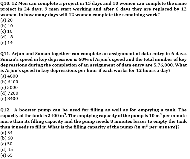 Time & Work and Pipe & Cistern Basic Quantitative Aptitude Quiz for All Banking Exams- 12th May |_6.1