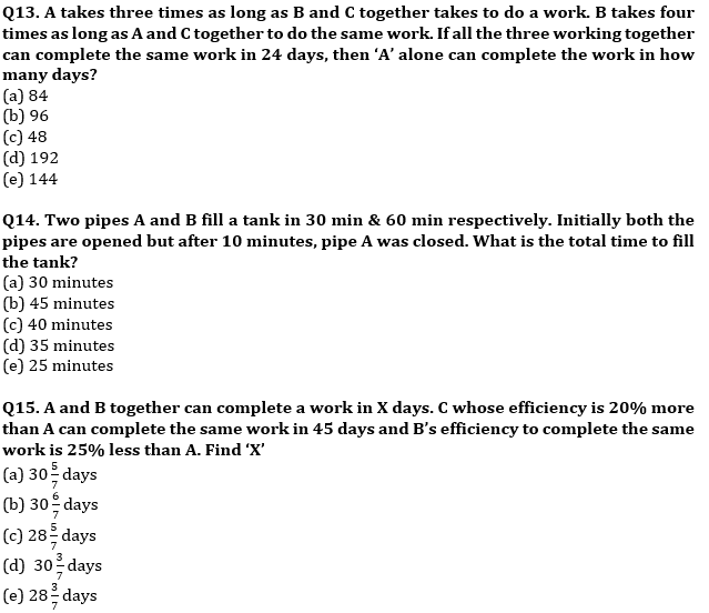 Time & Work and Pipe & Cistern Basic Quantitative Aptitude Quiz for All Banking Exams- 12th May |_7.1