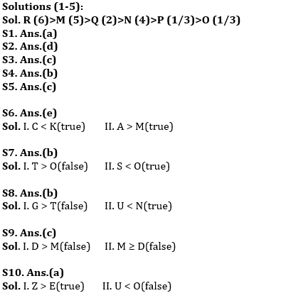 Reasoning Ability Quiz For ESIC- UDC, Steno, MTS Prelims 2022- 31st January_3.1