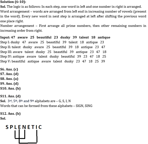 Reasoning Ability Quiz For RBI Assistant/ ESIC UDC Mains 2022- 20th April_4.1